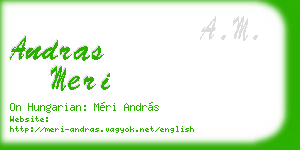 andras meri business card