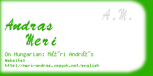 andras meri business card